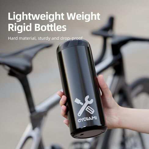 Bike Water Bottle Storage, Bicycle Cage Storage, Hard Shell & Waterproof Bag for Emergency Maintenance, Large Capacity Volume with Wide Mouth, 7.7*2.9*2.9inch (For Water Bottle Cage) in Kuwait