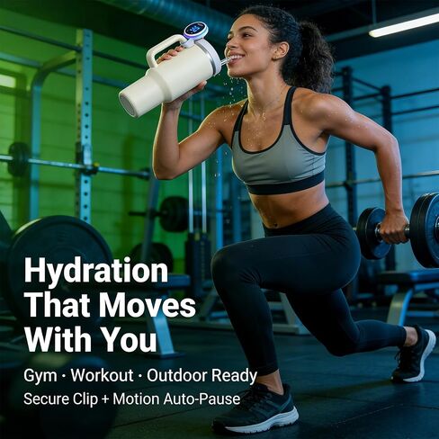 Drink Water Reminder for Stanley Cup 2.0 30oz 40oz – Water Bottle Reminder to Drink, Hydration Tracker Timer Clip, Smart Water Reminder Device, LED Beep Alert, USB-C Stanley Accessory in Kuwait