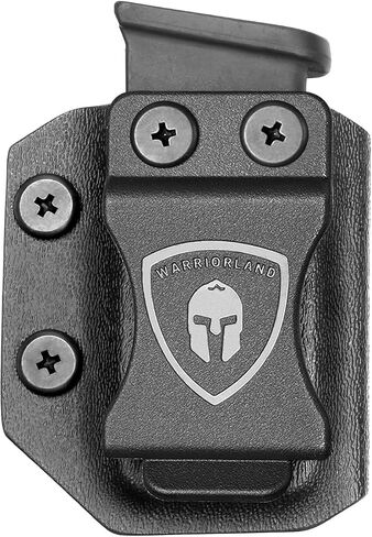 حافظة مجلة WARRIORLAND IWB/OWB، اختيارية مناسبة لـ Glock 43X MOS/ 43X/ 43، 1911 .45ACP، M&P Shield 9mm/.40 Single Stack Mag، Adj. الاحتفاظ وعدم القدرة، حامل ماج للسحب الأيمن/الأيسر in Kuwait