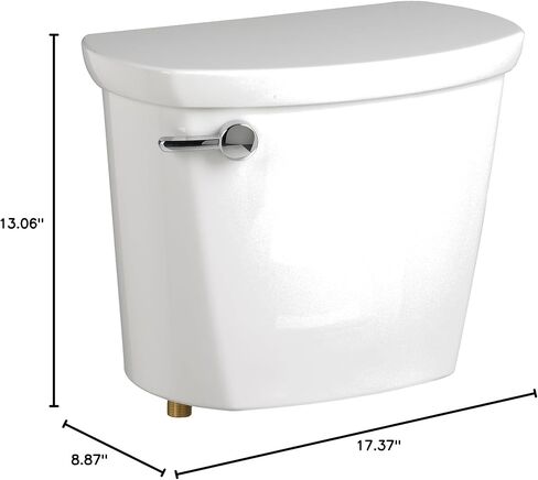American Standard 4188A004.020 Cadet Pro 1.6 GPF Toilet Tank with 12 inch Rough-in, White in Kuwait