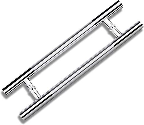 Stainless Steel Round Tube Door Handle Easy Install Commercial & Office Barn Door Sliding Handle Durable Push Pull Design for Wood Doors in Saudi Arabia