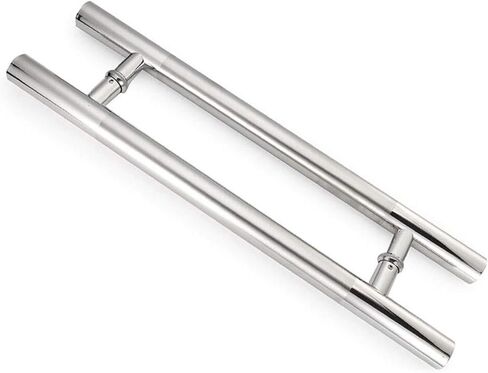 Stainless Steel Handle for Shop Office Glass Door - Indoor/Outdoor Push-Pull Handle for Wooden/Framed Doors - in Saudi Arabia