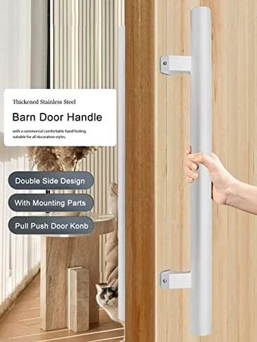 Modern Push Pull Door Handle Glass Barn Door Handles Entry Door Pull Handle for Office & Bathroom Easy InstallationSleek Design for Home & Commercial Use in Saudi Arabia