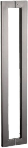 Modern Stainless Steel Square Push Pull Door Handle - Easy Install Commercial Entry for Sliding Glass, Shower, Barn, Interior & Exterior Doors - White Finish, Durable & Stylish in Kuwait