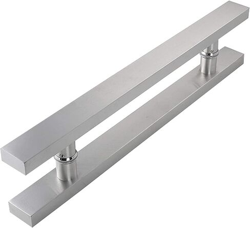 Door Pull Handrails, Brushed Stainless Steel Sliding Door Handle, Commercial Glass Door Handle Wooden Door Handle, Square Tube Handle, 4 Sizes, Easy to Install (Size : 1200 * 800mm) in Kuwait