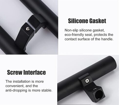 Matte Black Sliding Barn Door Handle Modern Steel Push Pull for Shower Kitchen Office Front Door Double Sided Commercial Grade Hardware in Saudi Arabia