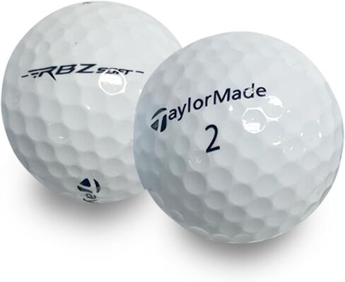 كرات جولف مُعاد تدويرها لمزيج Taylormade - كرات جولف مستعملة بحالة جيدة - تتضمن حقيبة شبكية - (24-48) عبوة، بيضاء in Kuwait