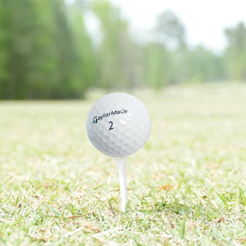 كرات جولف مُعاد تدويرها لمزيج Taylormade - كرات جولف مستعملة بحالة جيدة - تتضمن حقيبة شبكية - (24-48) عبوة، بيضاء in Kuwait