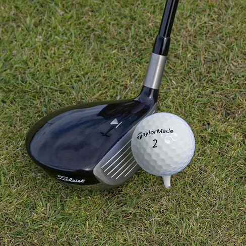 كرات جولف مُعاد تدويرها لمزيج Taylormade - كرات جولف مستعملة بحالة جيدة - تتضمن حقيبة شبكية - (24-48) عبوة، بيضاء in Kuwait