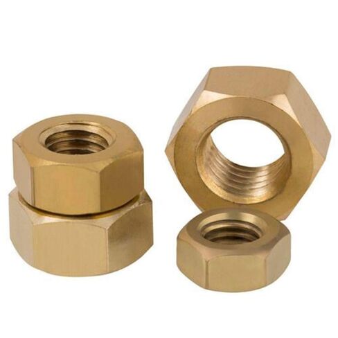 صواميل سداسية، 50 قطعة صواميل سداسية كاملة من النحاس الصلب 50 قطعة للبراغي والمسامير in Kuwait