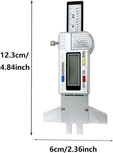 Jiayouy Guitar Digital Display Fret Gauge Tool Metal Guitar Fret Height Accurately Measuring Maintenance Tool Accessories in Kuwait