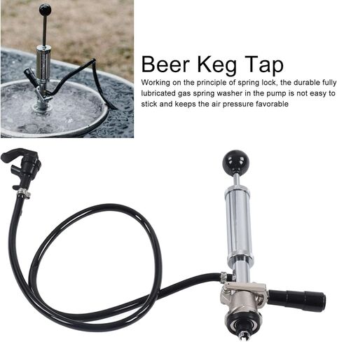 Beer Keg Pump, Beer Keg Tap Keg Hand Pump, Stainless Steel Beer Quick Keg Tap Pump S Type Dispenser for Picnic Party Wedding in Kuwait