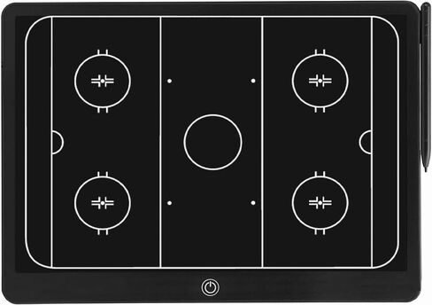 Electronic Hockey Coaching Boards – 16 inch LCD Hockey Coaching Board, Portable Erasable Pro Strategy Board for Training Teaching Competition Command,Tactical Drawing Tablet Coach Gifts - Black in Kuwait