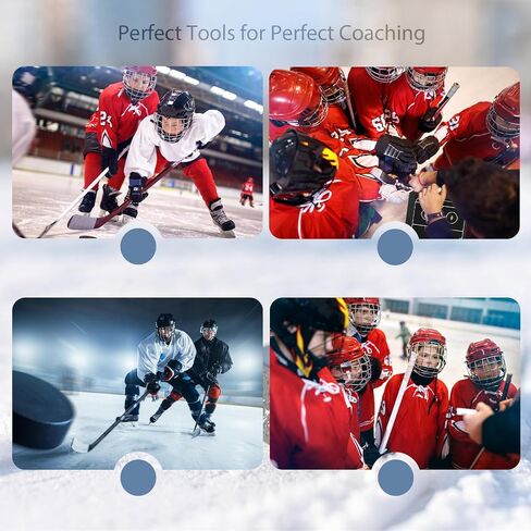 Electronic Hockey Coaching Boards – 16 inch LCD Hockey Coaching Board, Portable Erasable Pro Strategy Board for Training Teaching Competition Command,Tactical Drawing Tablet Coach Gifts - Black in Kuwait