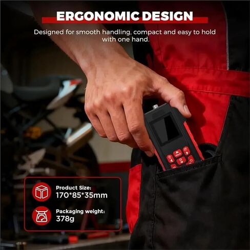 Belt Tension Tester Digital Ultrasonic Meter, High Precision Handheld Tension Gauge with 999 Sets Storage in Kuwait