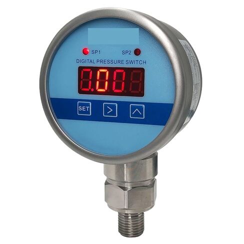 1 قطعة مفتاح ضغط رقمي مع مخرج مرحل DC24V مصدر طاقة 2 مرحلات للهواء السائل الزيت الوقود الماء (G1-4,0-16MPa) in Kuwait