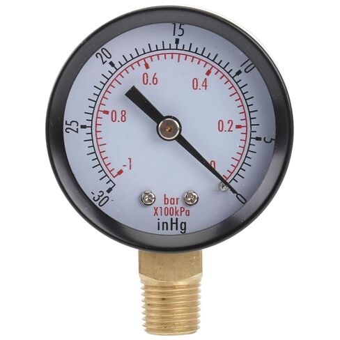 1pc Vacuum Pressure Gauge Portable Tester for Air Water Oil Gas 0 30inhg Multifunction Pressure Meter Instrument in Saudi Arabia