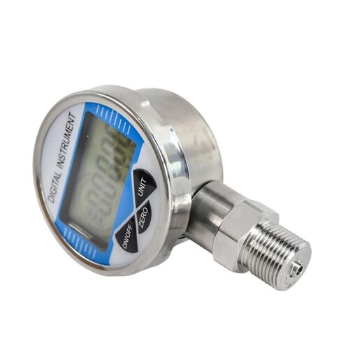 1 قطعة LED الرقمية قياس الضغط السلبي مقياس ضغط الغاز الفولاذ المقاوم للصدأ قياس الضغط غير s1/4 m20 * 1.5 (100 مللي متر قطر القرص ، 0-50Mpa) in Kuwait