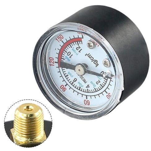 مقياس الضغط لضاغط الهواء هوائي مؤشر السائل الهيدروليكي الملحقات استبدال 0 إلى 180PSI ذكر الموضوع 42x40mm in Kuwait