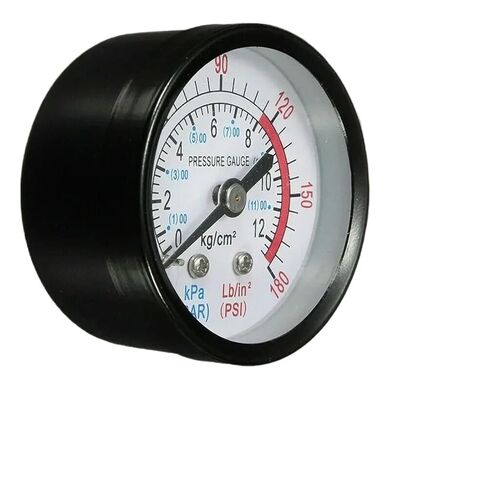 1/4 "خيط 0-180PSI 0-12Bar دقيق لقياس ضغط الهواء 1/4 خيط 50 مللي متر مقياس الضغط لضاغط الهواء in Kuwait