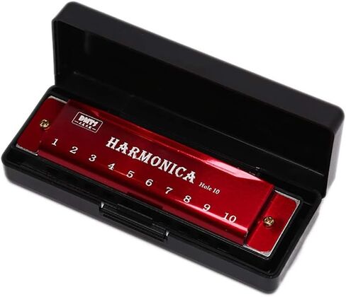 C Key 10-Hole Harmonicas Set, Diatonic Blues Harmonica Musical Instruments for Adult Beginners in Kuwait