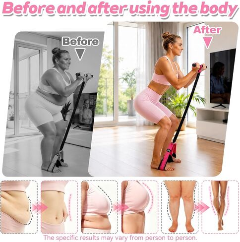 Upgraded Pedal Resistance Band with Handles, 55LBS Multifunctional Soft Foot Pedal Exercise Bands with Handles for Core, Abs, Legs, Waist, Arms. Sit Up Workout Bands for Women Home Gym. in Kuwait