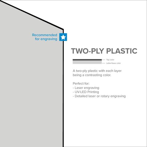 BuyPlastic صفيحة بلاستيكية للنقش LaserMax - قرمزي/أبيض، طبقتان، 1/16 بوصة × 24 بوصة × 48 بوصة in Kuwait