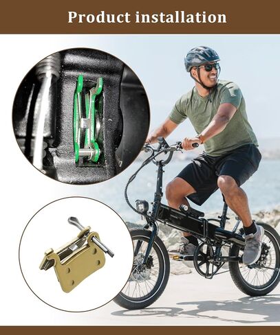 قطعتان من وسادات فرامل القرص الأمامية والخلفية متوافقة مع Lectric XP3.0/Xpedition/XPremium، الدراجة الترابية الكهربائية Shimano M06، تناسب ملحقات Xiaomi MI 3/3 Pro/MI 4/4 Pro Ebike in Kuwait