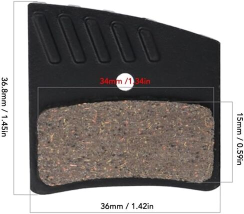 Bike Disc Brake Pads with Cooling Fins – High-Performance Replacement for III PRO E4/M4/M755/M756 & Hope M4/Te M4 Systems, Strong Locking Power in Kuwait