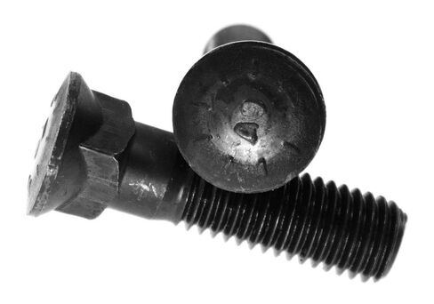 3/4 "-10x2 1/2" خيط خشن درجة 8 قبة رأس المحراث الترباس #3 سبائك الصلب إنهاء عادي Pk 100 in Kuwait