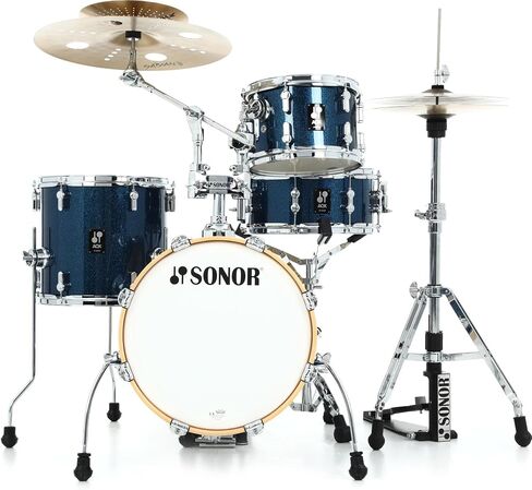 عبوة صدفة Sonor AQX Jungle مكونة من 4 قطع - بلو أوشن سباركل in Kuwait