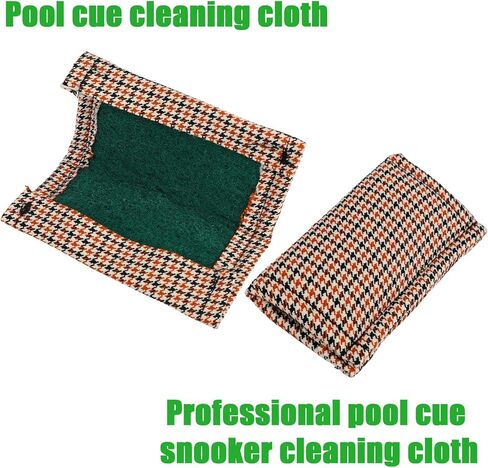 2pcs Pool Cue Cleaning Towels, Cotton Linen Pool Cue Cleaning Cloths Snooker Billiard Accessory Maintenance Tools for Smooth Gliding & Stain Purifying in Kuwait