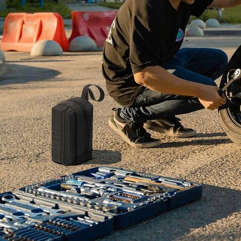 حقيبة حمل لجهاز Airmoto /Fanttik X8 for APEX/ for Woowind LP1 مضخة هواء محمولة، ضاغط هواء 120 رطل لكل بوصة مربعة منفاخ إطارات السيارة والدراجة وحامل تخزين لكابل USB والموصل والملحقات in Saudi Arabia