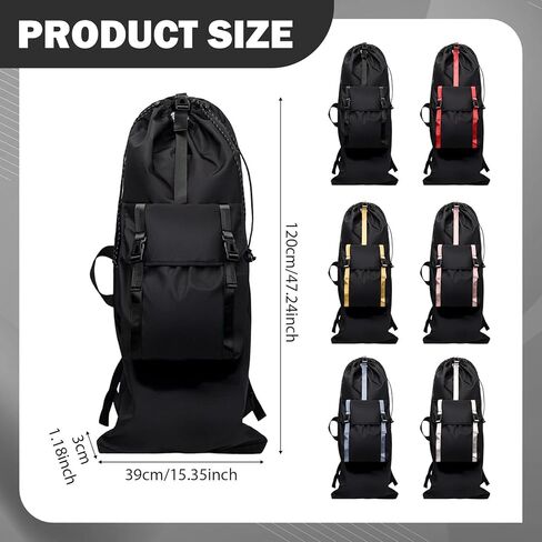 harayaa Skateboard Backpack Large Capacity Longboard Bag Shoulder Bag Organizer Waterproof Oxford Cloth Reflective Straps Suitable for Travel Outdoor Commutin in Kuwait
