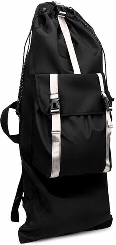 harayaa Skateboard Backpack Large Capacity Longboard Bag Shoulder Bag Organizer Waterproof Oxford Cloth Reflective Straps Suitable for Travel Outdoor Commutin in Kuwait