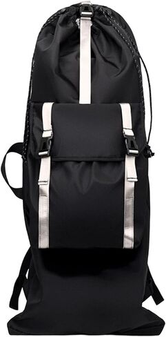 harayaa Skateboard Backpack Large Capacity Longboard Bag Shoulder Bag Organizer Waterproof Oxford Cloth Reflective Straps Suitable for Travel Outdoor Commutin in Kuwait