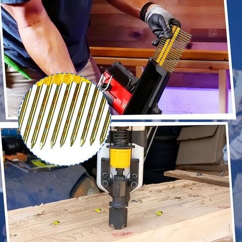 1,000 Count Framing Nails - 3" x 0.120 for Metabo Framing Nail Gun | 21 Degree High-Strength Painted Nails, Smooth Shank, Full Round Head in Kuwait
