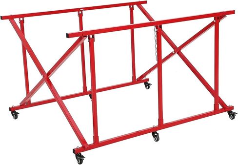 GarveeTech Foldable Truck Bed Cart - Heavy Duty 800 lbs Capacity Auto Parts Dolly w/6 Casters, Durable Steel Folding Transporter for Pickup Truck Storage & Workshop in Kuwait