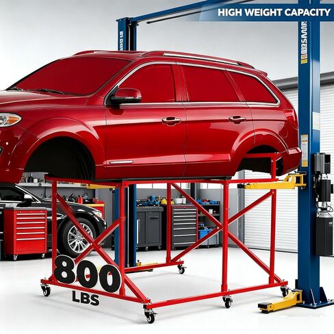 GarveeTech Foldable Truck Bed Cart - Heavy Duty 800 lbs Capacity Auto Parts Dolly w/6 Casters, Durable Steel Folding Transporter for Pickup Truck Storage & Workshop in Kuwait