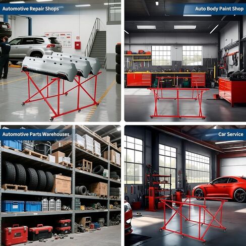 GarveeTech Foldable Truck Bed Cart - Heavy Duty 800 lbs Capacity Auto Parts Dolly w/6 Casters, Durable Steel Folding Transporter for Pickup Truck Storage & Workshop in Kuwait