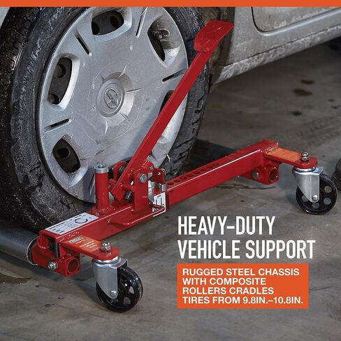 Ironton Heavy-Duty Mechanical Wheel Dolly - 1,250-Lb. Lift Capacity in Kuwait