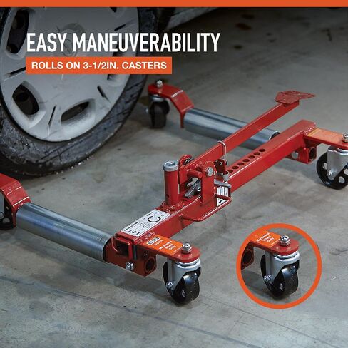 Ironton Heavy-Duty Mechanical Wheel Dolly - 1,250-Lb. Lift Capacity in Kuwait