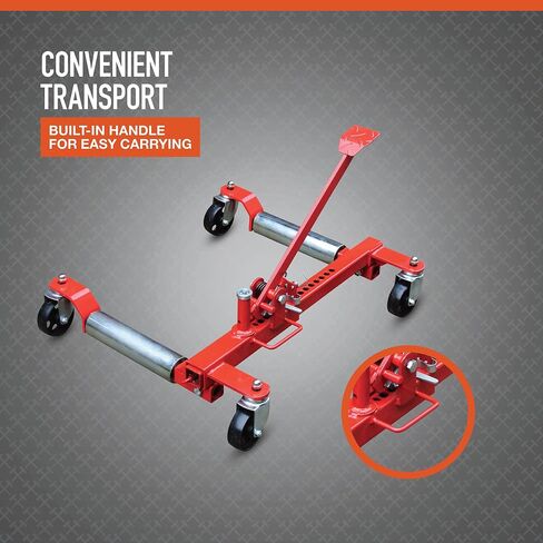 Ironton Heavy-Duty Mechanical Wheel Dolly - 1,250-Lb. Lift Capacity in Kuwait