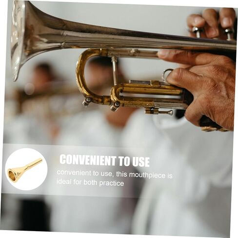 Copper French Horn Mouthpiece Elegant Metal Replacement for Beginners Professionals Smooth Surface for Rich Sound Stylish Design for Music Instrument Accessories in Kuwait