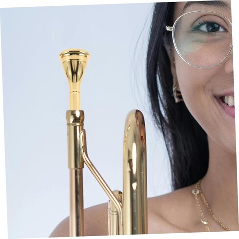 Kisangel French Horn Mouthpiece Copper Plated Replacement for Horn Musical Instruments Durable and Easy to Use for Beginners and Stage Performances Smooth Design for Optimal Sound Quality in Kuwait