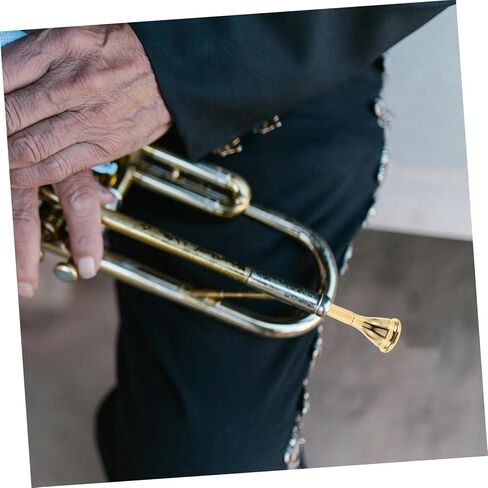 Kisangel French Horn Mouthpiece Copper Plated Replacement for Horn Musical Instruments Durable and Easy to Use for Beginners and Stage Performances Smooth Design for Optimal Sound Quality in Kuwait