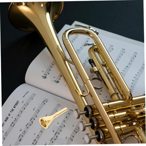 Toddmomy Portable French Horn Mouthpiece Brass Plated Copper Music Instrument Accessory for Exceptional Sound Control and Performance for Concerts and Gatherings in Kuwait