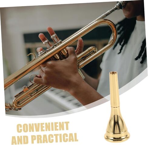 Toddmomy Portable French Horn Mouthpiece Brass Plated Copper Music Instrument Accessory for Exceptional Sound Control and Performance for Concerts and Gatherings in Kuwait