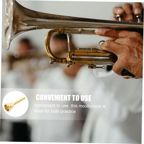 Toddmomy Portable French Horn Mouthpiece Brass Plated Copper Music Instrument Accessory for Exceptional Sound Control and Performance for Concerts and Gatherings in Kuwait