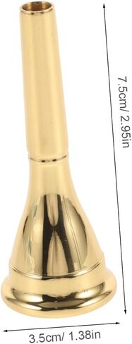 Toyvian Portable French Horn Mouthpiece Elegant Plated Replacement Part Suitable for Horn Musical Instruments Safe and Smooth Design Durable Metal Construction in Kuwait